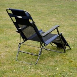 Ligstoel 180x60cm - Opvouwbaar Campingstoel Ligbed Strandstoel Tuinstoel Vouwligstoel Blauw -Kampeermeubilair 1200x1200 221