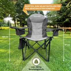 Skandika Relax Comfort Campingstoel - Campingstoel Opvouwbaar - Comfortabele Klapstoel Met Drinkhouder En Koelvak, Tot Max. 160 Kg, Opvouwbaar, Lichtgewicht | Vouwstoel Voor Kamperen, Camping, Festival, Vissen – Grijs 16 Skandika Relax Comfort Campingstoel - Campingstoel Opvouwbaar - Comfortabele Klapstoel Met Drinkhouder En Koelvak, Tot Max. 160 Kg, Opvouwbaar, Lichtgewicht | Vouwstoel Voor Kamperen, Camping, Festival, Vissen – Grijs -Kampeermeubilair 1200x1200 247