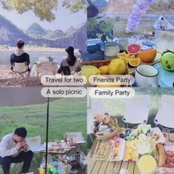 Buxibo - Lichtgewicht Vouwbare Campingtafel - Inklapbaar - Vis/Tuin/Picknick Tafel - Kamperen - Met Opberghoes - Aluminium - Grijs 15 Buxibo - Lichtgewicht Vouwbare Campingtafel - Inklapbaar - Vis/Tuin/Picknick Tafel - Kamperen - Met Opberghoes - Aluminium - Grijs -Kampeermeubilair 1200x1200 3