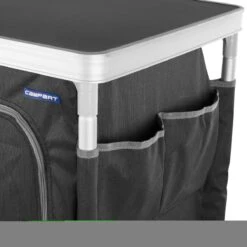 Campart Campingkast CU-0719 – Opvouwbaar En Verstelbaar - 4 Verstelbare Poten - 3 Lagen - Aluminium Frame - Grijs -Kampeermeubilair 1200x1200 363