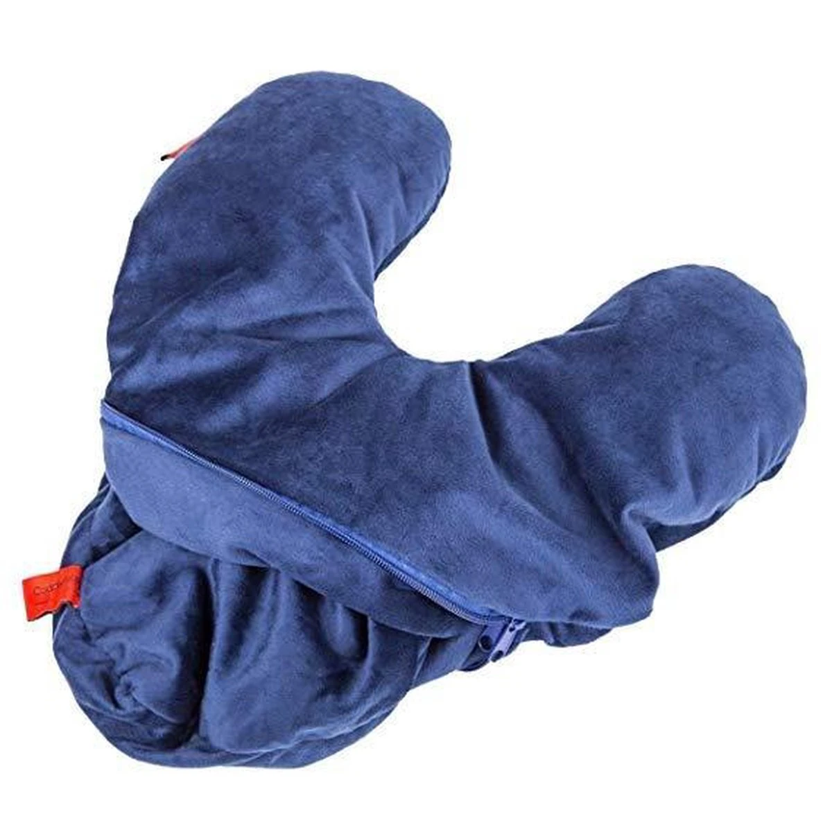 Cuddlebug Reiskussen 2-in-1 Hoofd-/nekkussen 30 Cm Blauw 6 Cuddlebug Reiskussen 2-in-1 Hoofd-/nekkussen 30 Cm Blauw - Afbeelding 4