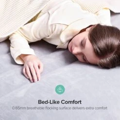 Sable Luxe Queen Size 2 Persoons Luchtmatras Met Ingebouwd Kussen, Opblaasbaar Luchtbed Met Ingebouwde Elektrische Pomp Voor Kamperen, Reizen Of Overnachtende Gasten Of Festival -Kampeermeubilair 1200x1200 415