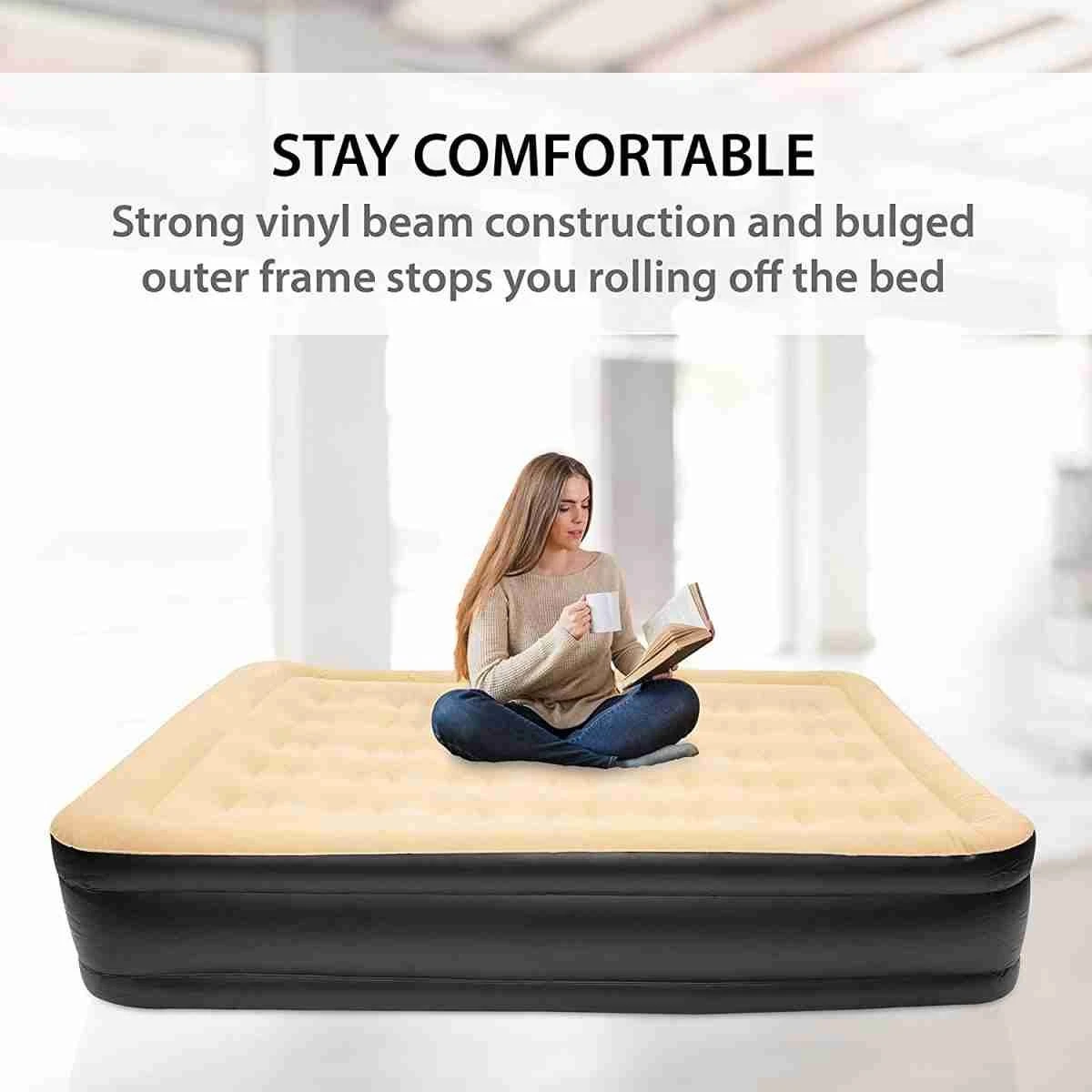 Merkloos Avenli 88030 Hoog Verhoogd Gevlokt Luchtbed | Queensize | Ingebouwde Pompen | Snelle En Gemakkelijke Inflatie 8 Merkloos Avenli 88030 Hoog Verhoogd Gevlokt Luchtbed | Queensize | Ingebouwde Pompen | Snelle En Gemakkelijke Inflatie - Afbeelding 6