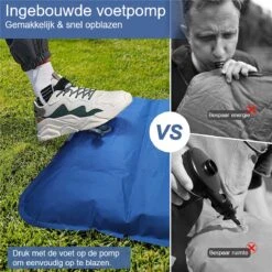 Hikr® Slaapmat 10cm+ Dikte - Comfortabel Luchtmatras - Zelfopblazend Met De Voet - TPU+40D Nylon - Slaapmatje Eenpersoons En Uit Te Breiden Tot Tweepersoons - Slaapmat Met Ingebouwde Pomp 12 Hikr® Slaapmat 10cm+ Dikte - Comfortabel Luchtmatras - Zelfopblazend Met De Voet - TPU+40D Nylon - Slaapmatje Eenpersoons En Uit Te Breiden Tot Tweepersoons - Slaapmat Met Ingebouwde Pomp -Kampeermeubilair 1200x1200 436