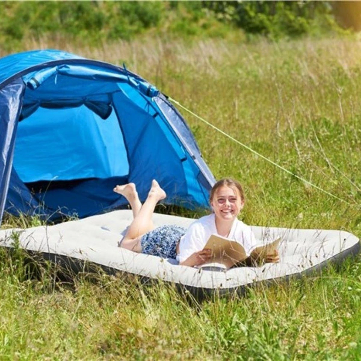 Orange85 Luchtbed - Tweepersoons - Met Reparatieset - Zwart - Grijs 7 Orange85 Luchtbed - Tweepersoons - Met Reparatieset - Zwart - Grijs - Afbeelding 5