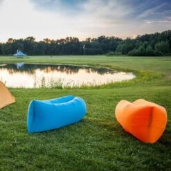 Kampeermeubilair 27 Air Lounger - Lucht Lounger Sofa Matras GROEN- Zwembad- Strand- Luchtbed Airlounger