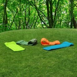 LVNRIDS Isomat, Zelfopblazend, Ultralicht, Luchtmatras, Camping, Zelfopblaasbaar, Opblaasbaar Matras, 3,9 Inch Dik, Met Voetperspomp En Kussen, Voor Camping, Reizen, Outdoor, Wandelen, Strand, Oranje -Kampeermeubilair 1200x1200 545