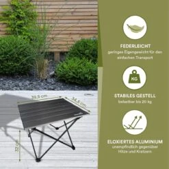 Skandika Ruka S Kleine Campingtafel – Campingtafels - Aluminium Campingtafel, Opvouwbaar, Zeer Licht, Eenvoudig Te Monteren, Stabiele Standaard - Opvouwtafel Voor Kamperen, Tenten Wandelen, Reizen, Thuis, Tuin – Tot Max. 20 Kg. - Grijs 13 Skandika Ruka S Kleine Campingtafel – Campingtafels - Aluminium Campingtafel, Opvouwbaar, Zeer Licht, Eenvoudig Te Monteren, Stabiele Standaard - Opvouwtafel Voor Kamperen, Tenten Wandelen, Reizen, Thuis, Tuin – Tot Max. 20 Kg. - Grijs -Kampeermeubilair 1200x1200 55