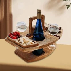 Merkloos Houten Outdoor Wijntafel Draagbare Houten Picknicktafel Mini Campingtafels Met Wijnglas Houder Voor Tuin Outdoor Camping Picknick Strand - Plataan Hout - Wijn 14 Merkloos Houten Outdoor Wijntafel Draagbare Houten Picknicktafel Mini Campingtafels Met Wijnglas Houder Voor Tuin Outdoor Camping Picknick Strand - Plataan Hout - Wijn -Kampeermeubilair 1200x1200 8