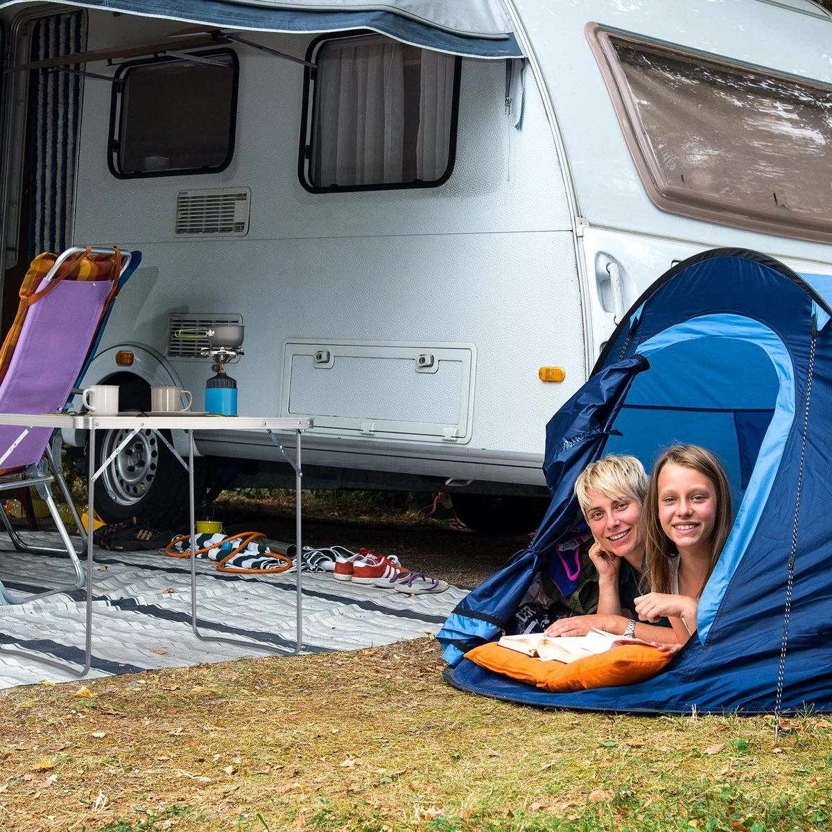 Relaxdays Campingtafel Inklapbaar - Aluminium Klaptafel - Vouwtafel Camping - Koffermodel 5 Relaxdays Campingtafel Inklapbaar - Aluminium Klaptafel - Vouwtafel Camping - Koffermodel - Afbeelding 3