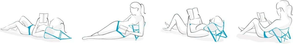 Y-ply Ruggensteuntje - Strandstoel - Opvouwbaar - Rood 9 Y-ply Ruggensteuntje - Strandstoel - Opvouwbaar - Rood - Afbeelding 7