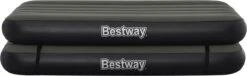 Bestway 3-in-1 Luchtbed - Connect - Zwart - 188x99cm - PVC/Polyester - Single, Double Single En Twin Opblaasbed - Tritech Materiaal - I-Beam Constructie 40 Bestway 3-in-1 Luchtbed - Connect - Zwart - 188x99cm - PVC/Polyester - Single, Double Single En Twin Opblaasbed - Tritech Materiaal - I-Beam Constructie -Kampeermeubilair 1200x371