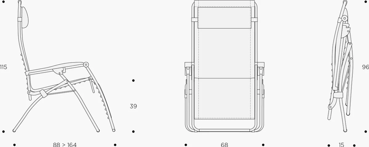 Lafuma RSXA Clip - Relaxstoel - Verstelbaar - Inklapbaar - Zero Gravity - Moss 7 Lafuma RSXA Clip - Relaxstoel - Verstelbaar - Inklapbaar - Zero Gravity - Moss - Afbeelding 5