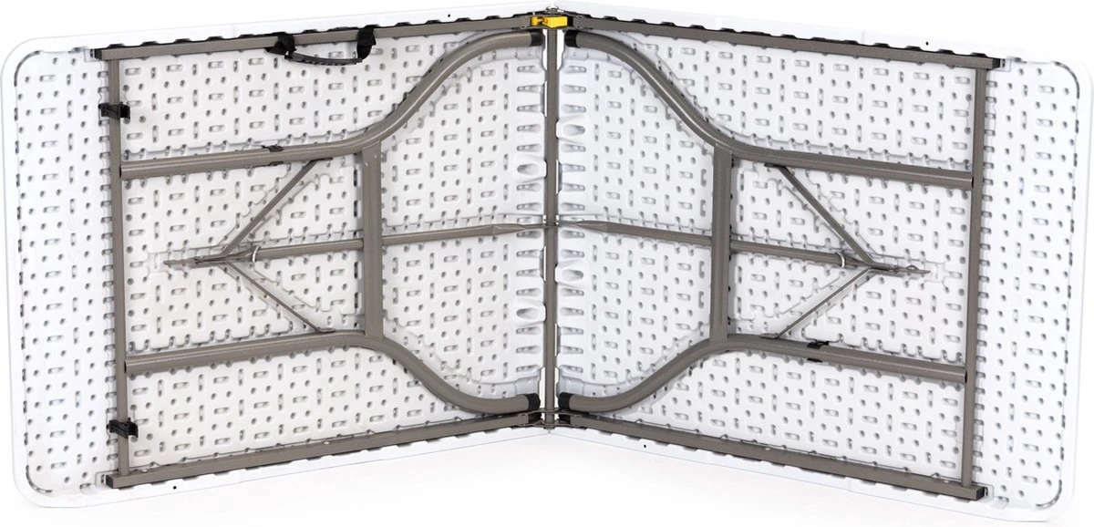 Inklapbare Tafel - Opklaptafel - 180x70x73,5 Cm - Wit 6 Inklapbare Tafel - Opklaptafel - 180x70x73,5 Cm - Wit - Afbeelding 4