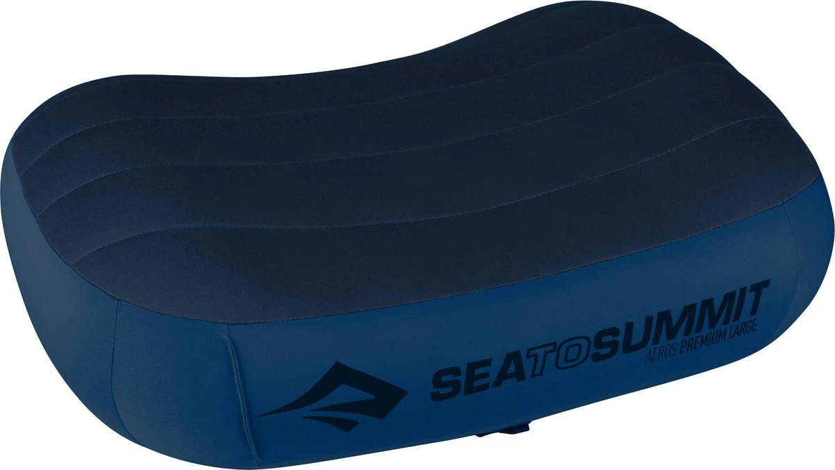 Sea To Summit Aeros Premium - Opblaasbaar Hoofdkussen - Large Navy Blue 3 Sea To Summit Aeros Premium - Opblaasbaar Hoofdkussen - Large Navy Blue