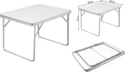 Merkloos Aluminium Inklapbare Tuintafel - Campingtafel - 80x60x68 Cm 22 Merkloos Aluminium Inklapbare Tuintafel - Campingtafel - 80x60x68 Cm -Kampeermeubilair 1200x688