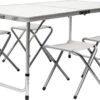Inklapbare, In Hoogte Verstelbare Campingtafel 120x60x70cm Incl. 4 Inklapbare Krukken Campingtafel S -Kampeermeubilair 1200x692