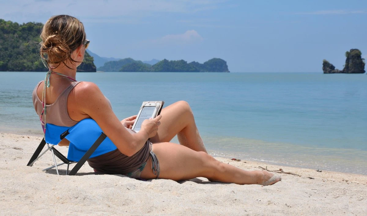 Y-ply Ruggensteuntje - Strandstoel - Opvouwbaar - Rood 6 Y-ply Ruggensteuntje - Strandstoel - Opvouwbaar - Rood - Afbeelding 4