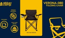 Abbey Camp Campingstoel - Vouwstoel - Zwart 13 Abbey Camp Campingstoel - Vouwstoel - Zwart -Kampeermeubilair 1200x710