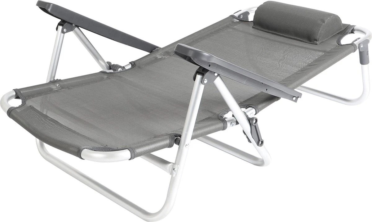 Bo-Camp Beach Chair - Monaco - Aluminium - Grijs 10 Bo-Camp Beach Chair - Monaco - Aluminium - Grijs - Afbeelding 8