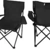 Campingstoel Vouwstoel Visstoel - Zwart - Draaggewicht 100kg 2 Campingstoel Vouwstoel Visstoel - Zwart - Draaggewicht 100kg -Kampeermeubilair 1200x751