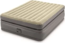 Intex Prime Comfort - Luchtbed - 2-Persoons - 152x203x51 Cm (BxLxH) - Grijs - Met Ingebouwde Motorpomp -Kampeermeubilair 1200x792