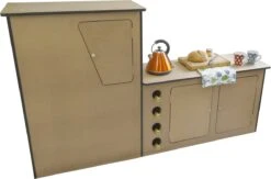 Camper Keuken MDF - Linkerkant EU - Inclusief Kledingstang + Wijnrek - Onbewerkt - Inbouw Kasten Inrichting Kampeerauto Caravan -Kampeermeubilair 1200x794 1