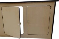 Camper Keuken MDF - Linkerkant EU - Inclusief Kledingstang + Wijnrek - Onbewerkt - Inbouw Kasten Inrichting Kampeerauto Caravan -Kampeermeubilair 1200x794