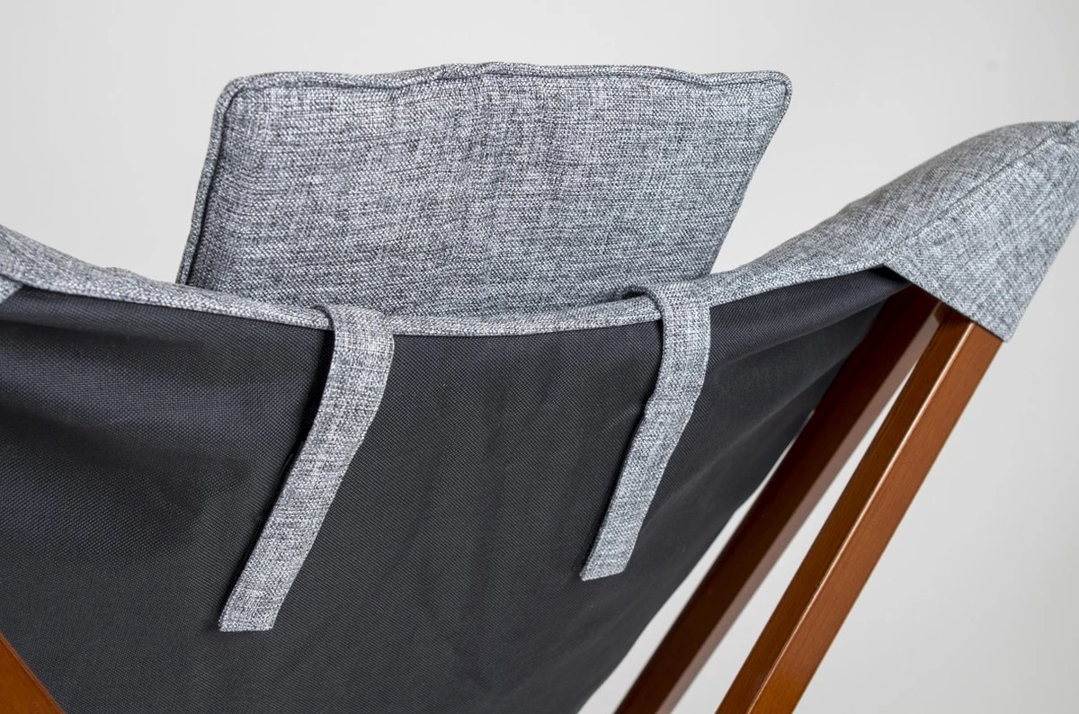 Bo-Camp - Urban Outdoor - Relaxstoel - Bloomsbury - L - Oxford Polyester - Grijs 5 Bo-Camp - Urban Outdoor - Relaxstoel - Bloomsbury - L - Oxford Polyester - Grijs - Afbeelding 3