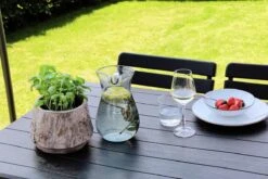 ERRO Vouwtafel - Houtlook - 180x74cm - Zwart -Kampeermeubilair 1200x800