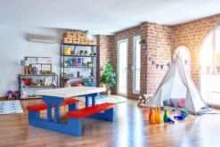 Merkloos Kinder Picknicktafel Met Parasol - Blauw 16 Merkloos Kinder Picknicktafel Met Parasol - Blauw -Kampeermeubilair 1200x800 3