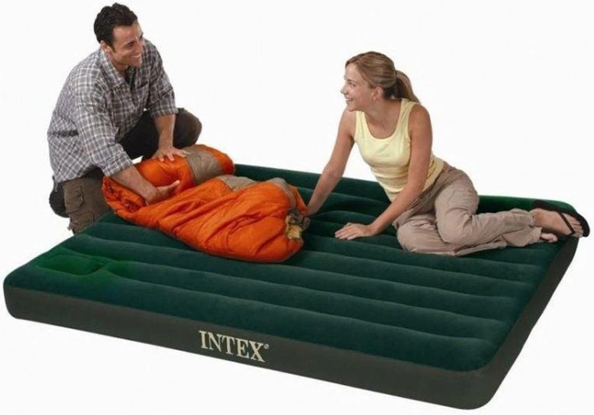 Intex Downy Luchtbed - 2-persoons - 152x203x22cm 4 Intex Downy Luchtbed - 2-persoons - 152x203x22cm - Afbeelding 2