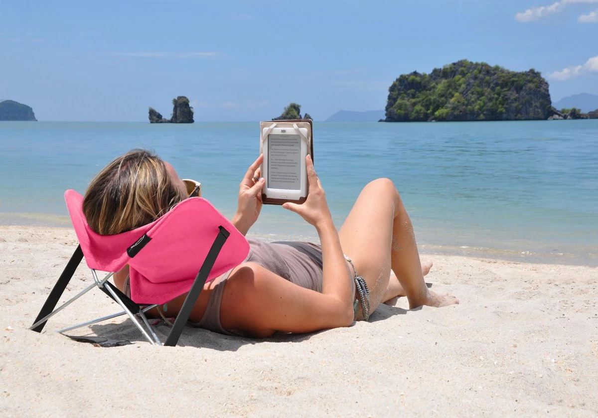 Y-ply Ruggensteuntje - Strandstoel - Opvouwbaar - Rood 7 Y-ply Ruggensteuntje - Strandstoel - Opvouwbaar - Rood - Afbeelding 5