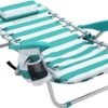 Strandstoel Met Afneembare Hoofdsteun, Draagbare Klapstoel, Campingstoel, Rugleuning Tot 180° Verstelbaar, Met Bekerhouder En Zijvak, Groene En Witte Strepen GCB62JW 2 Strandstoel Met Afneembare Hoofdsteun, Draagbare Klapstoel, Campingstoel, Rugleuning Tot 180° Verstelbaar, Met Bekerhouder En Zijvak, Groene En Witte Strepen GCB62JW -Kampeermeubilair 1200x856