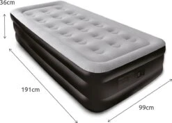 BluMill Eenpersoons Luchtbed - Met Ingebouwde Pomp - Luchtbed Zelfopblazend - Incl. Draagtas - 191x99x36 Cm 15 BluMill Eenpersoons Luchtbed - Met Ingebouwde Pomp - Luchtbed Zelfopblazend - Incl. Draagtas - 191x99x36 Cm -Kampeermeubilair 1200x859