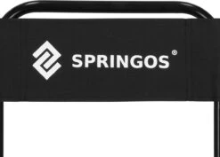 Springos Campingstoel | Kampeerstoel | Vouwstoel | Klapstoel | Zwart -Kampeermeubilair 1200x860