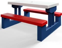 Merkloos Kinder Picknicktafel Met Parasol - Blauw 21 Merkloos Kinder Picknicktafel Met Parasol - Blauw -Kampeermeubilair 1200x944