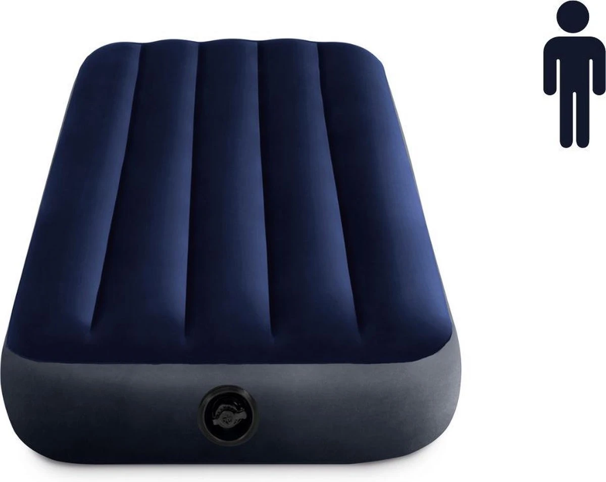 Intex Luchtbed - Classic Downy - Formaat: Cot - B76 X L191 X H25 Cm - 1 Pers. - Met Reparatieset 12 Intex Luchtbed - Classic Downy - Formaat: Cot - B76 X L191 X H25 Cm - 1 Pers. - Met Reparatieset - Afbeelding 10