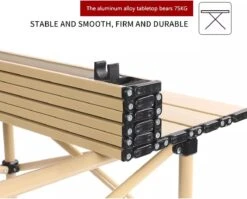 Buxibo - Lichtgewicht Vouwbare Campingtafel - Inklapbaar - Vis/Tuin/Picknick Tafel - Kamperen - Met Opberghoes - Aluminium - Grijs 13 Buxibo - Lichtgewicht Vouwbare Campingtafel - Inklapbaar - Vis/Tuin/Picknick Tafel - Kamperen - Met Opberghoes - Aluminium - Grijs -Kampeermeubilair 1200x967