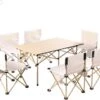 Buxibo - Lichtgewicht Vouwbare Campingtafel - Inklapbaar - Vis/Tuin/Picknick Tafel - Kamperen - Met Opberghoes - Aluminium - Grijs 2 Buxibo - Lichtgewicht Vouwbare Campingtafel - Inklapbaar - Vis/Tuin/Picknick Tafel - Kamperen - Met Opberghoes - Aluminium - Grijs -Kampeermeubilair 1200x995 1