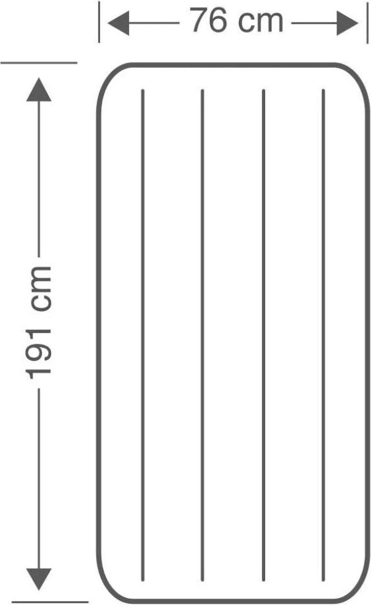 Intex Luchtbed - Classic Downy - Formaat: Cot - B76 X L191 X H25 Cm - 1 Pers. - Met Reparatieset 6 Intex Luchtbed - Classic Downy - Formaat: Cot - B76 X L191 X H25 Cm - 1 Pers. - Met Reparatieset - Afbeelding 4