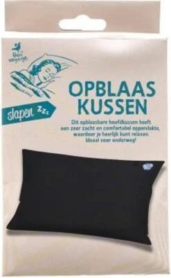 Opblaas Kussen - Extra Zacht - Opblaasbaar Kussen - Kampeerkussen - Donkerblauw -