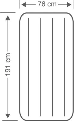 Intex Luchtbed - Downy - Formaat: Cot - B76 X L191 X H25 Cm - Ingebouwde Voetpomp- Met Reparatieset 15 Intex Luchtbed - Downy - Formaat: Cot - B76 X L191 X H25 Cm - Ingebouwde Voetpomp- Met Reparatieset -Kampeermeubilair 740x1200