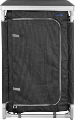 Campart Campingkast CU-0719 – Opvouwbaar En Verstelbaar - 4 Verstelbare Poten - 3 Lagen - Aluminium Frame - Grijs -Kampeermeubilair 753x1200 1