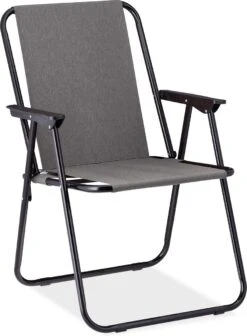 Relaxdays Campingstoel Inklapbaar Set Van 2 - Klapstoel 100 Kg - Visstoel Met Armleuningen - Grijs -Kampeermeubilair 882x1200 1