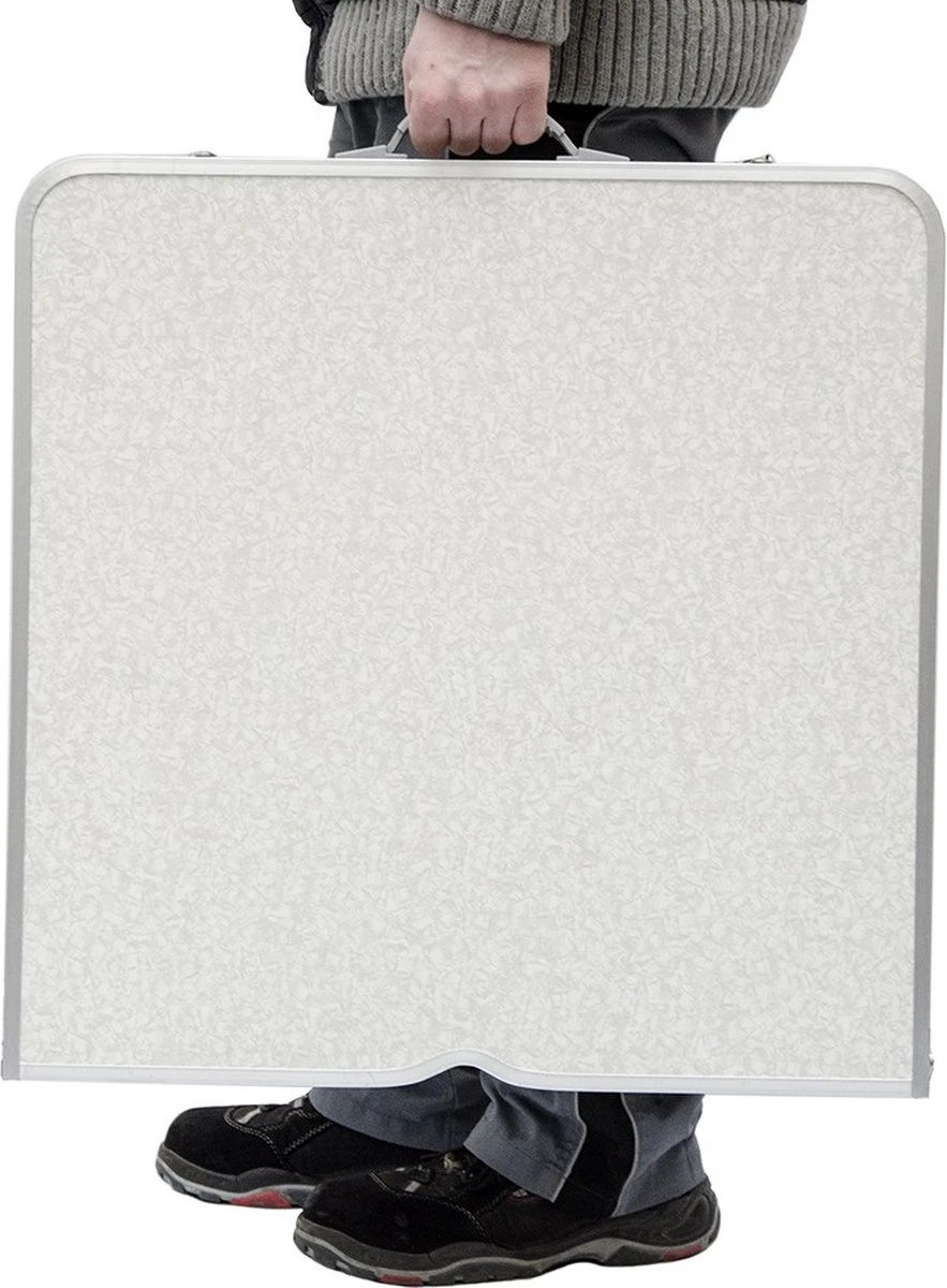 Inklapbare, In Hoogte Verstelbare Campingtafel 120x60x70cm Incl. 4 Inklapbare Krukken Campingtafel S 6 Inklapbare, In Hoogte Verstelbare Campingtafel 120x60x70cm Incl. 4 Inklapbare Krukken Campingtafel S - Afbeelding 4