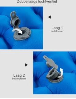 Hikr® Luchtbed - Slaapmat - Opblaasbaar Matras - Lichtgewicht - Outdoor - Camping - Hiking & Wandelen -Kampeermeubilair 917x1200