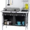 Campart Campingkeuken KI-0757 – Complete Keuken En Campingkast – Opvouwbaar En Inclusief Draagtas - Grijs -Kampeermeubilair 992x1200